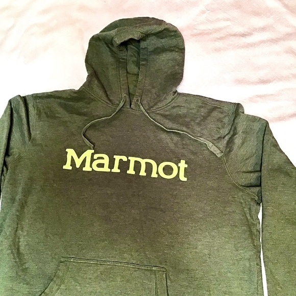 Marmot Green Hoodie XXL Pre-Loved Excellent Condition - Picture 2 of 10